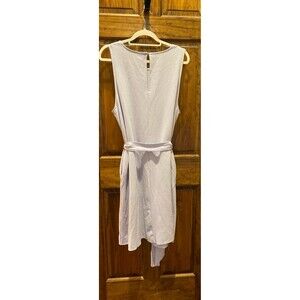 A New Day Dress Plus Size XXL 2X Lavender Purple Sleeveless Shift Belted MIDI